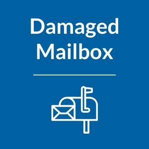 report a damaged mailbox from snow removal